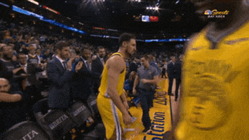 klay thompson reax GIF by NBA