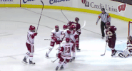 Happy College Hockey GIF by Wisconsin Badgers
