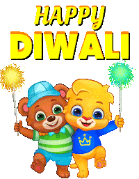 Happy Diwali Sticker by Lucas and Friends by RV AppStudios