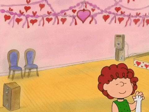 valentines day dancing GIF by Peanuts