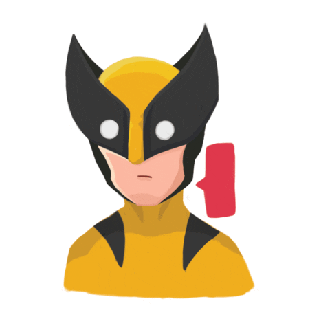 wolverine rusafly Sticker