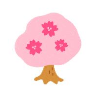 花 Cherry Blossoms Sticker