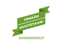Muuttopäivä Sticker by Kuusamo Hirsitalot Oy