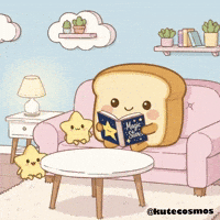 Book Read GIF by KuteCosmos | Home of Fruffy and 12 Kute Signs