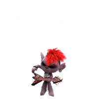 Jumping Rock N Roll Sticker by DreamWorks Trolls