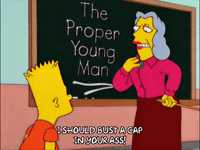 speaking down to bart simpson GIF