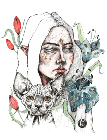 Carnivalofsadness giphyupload flowers watercolor constellation Sticker