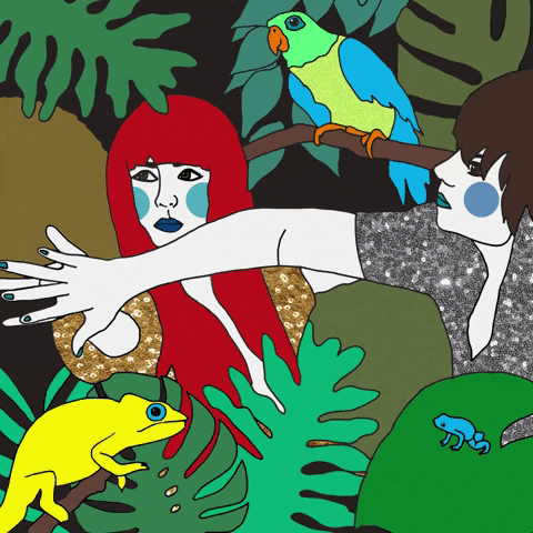 kimthesim dance art illustration women GIF