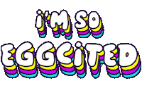 Excited Easter Sticker