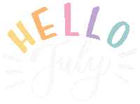 July Hello Sticker