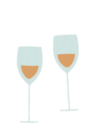 wine cheers Sticker