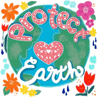 Climate Change Flowers Sticker by Daisy Lemon