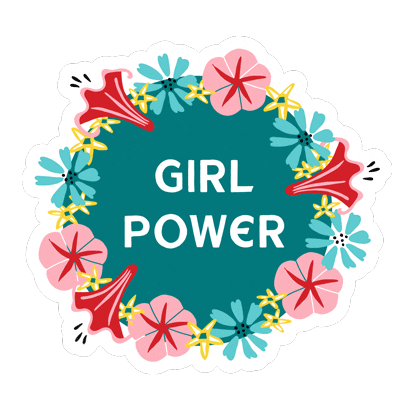 Empower Flower Power Sticker