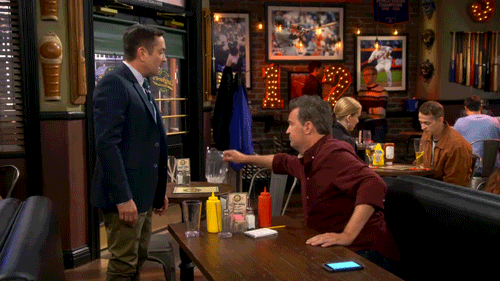 the odd couple water GIF by CBS
