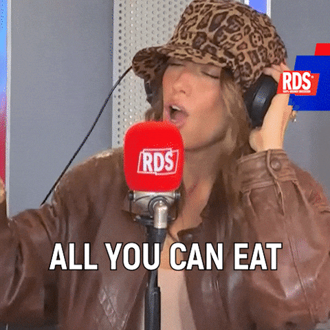 All You Can Eat Radio GIF by RDS 100% Grandi Successi