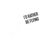 Flying Airline Pilot Sticker