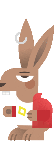 Rabbit Ferdi Sticker by Ferdinands Feld Festival