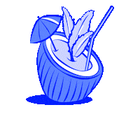 thesitterclub drink chill relaxing paradise Sticker