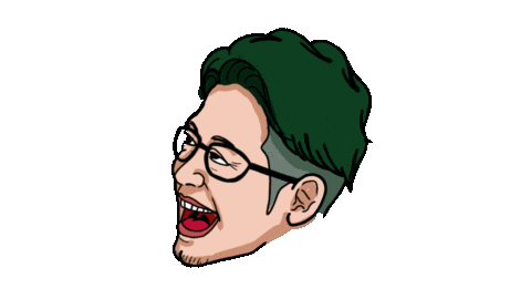 眼鏡 笑う Sticker by Sheryu39