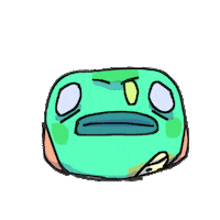 greeenisold frog froggy geoffrey phrog Sticker