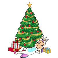 christmas rainbow Sticker by UnibowStore