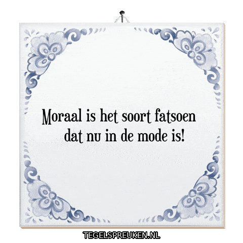 Wijsheid Spreuk Sticker by Tegelspreuken.nl