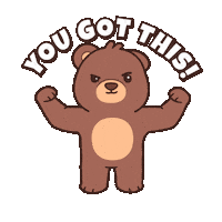Teddy Bear Good Luck Sticker by BEARISH