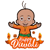 Festival Of Lights Diwali Sticker by Chhota Bheem