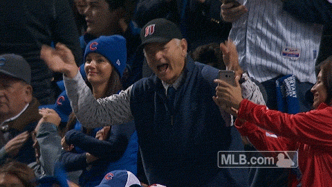 Excited Bill Murray GIF by MLB