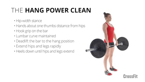 crossfit hang power clean GIF