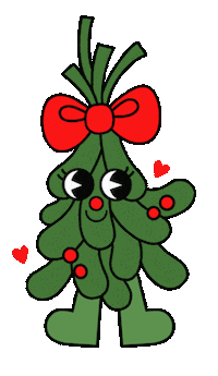 Christmas Kiss Sticker by Yubia