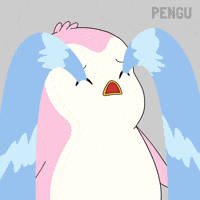 Sad Pink GIF by Pudgy Penguins