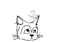Cat Illustration Sticker