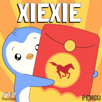 Chinese New Year Thank You GIF by Pudgy Penguins