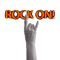 Rock On Sticker by Full Digital