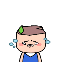 Sad Character Sticker by haenam