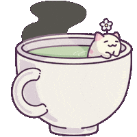 Good Morning Cat Sticker by Castaways