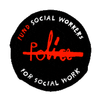 EstudioZavala community social work defund the police defund police Sticker