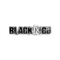 ICEAthletics black ice ice athletics ice athletics cheer Sticker