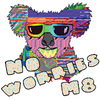No Worries Mate Sticker by Stickerbaby