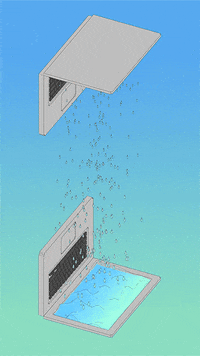 Laptop Electric Objects GIF by Sasha Katz