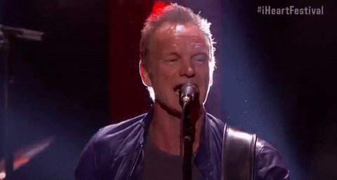 Sting Artist GIF by iHeartRadio