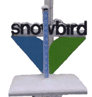 Snow Snowboarding Sticker by Snowbird
