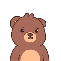 Teddy Bear Shrug Sticker by BEARISH
