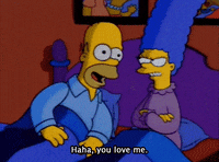 Homer Simpson Love GIF