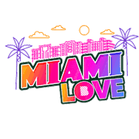 Miami Love Sticker