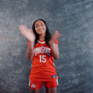 Basketball Clap GIF by Ohio State Athletics