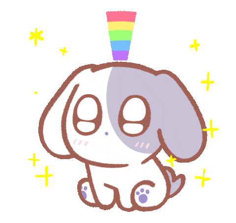 Dog Rainbow Sticker