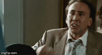 laughs cage GIF