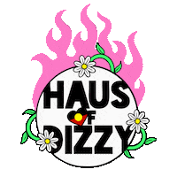 Hausofdizzy heart flames aboriginal black magic Sticker